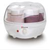 Euro Cuisine YM80 Electric Yogurt Maker Machine- Promote Gut Health with Probiotic Rich Homemade Yogurt -Home Yogurt Incubator with Glass Jars, White view 1