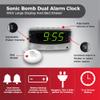 Sonic Alert SBD375SSEU/USA Sonic Boom Dual Alarm Vibrating Alarm Clock view 4