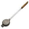 Rome's Round Pie Iron with Steel and Wood Handles view 1