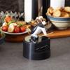 RSVP International Willie Woodpicker Toothpick Holder, Woodpecker, 100 Count,Plastic, Black & White view 3