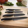 Kyocera Advanced Ceramic Revolution Series 6-inch, Chef's Santoku Knife, Black Blade view 4