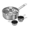 Demeyere Resto 18/10 Stainless Steel Stovetop Egg Poacher Set, 4 Removable Cups, Induction Compatible, Dishwasher Safe view 1