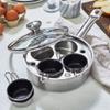 Demeyere Resto 18/10 Stainless Steel Stovetop Egg Poacher Set, 4 Removable Cups, Induction Compatible, Dishwasher Safe view 2