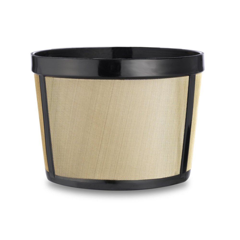 Reusable 4-5 Cup Basket Coffee Filter Fits Mr. Coffee, Cuisinart, Black & Decker, Hamilton Beach Coffee Makers, Stainless Steel, BPA-Free