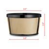 Reusable 4-5 Cup Basket Coffee Filter Fits Mr. Coffee, Cuisinart, Black & Decker, Hamilton Beach Coffee Makers, Stainless Steel, BPA-Free view 2