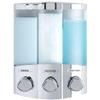 Better Living Products 76344-1 Euro Series TRIO 3-Chamber Soap and Shower Dispenser, Chrome view 1