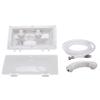 Whale RT2658 Swim n Rinse Transom Shower, Hot and Cold Water, Lockable Hinged Cover, White ABS Housing, 7-Foot Hose view 1