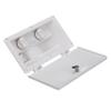 Whale RT2658 Swim n Rinse Transom Shower, Hot and Cold Water, Lockable Hinged Cover, White ABS Housing, 7-Foot Hose view 3