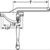 Prime-Line H 3502 9 In. Aluminum Diecast, Casement Operator, Left Hand, Teardrop Type (Single Pack) view 2