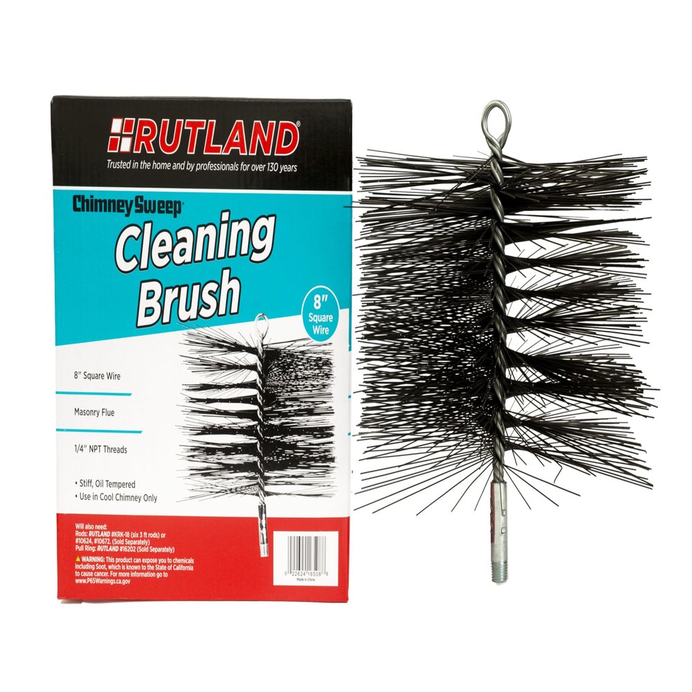 Rutland Products 16508 8-Inch Square Chimney Cleaning Brush