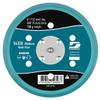 Dynabrade (54328) 6" (152 mm) Diameter Hook-Face Vacuum Sanding Disc Pad, Short Nap, Teal | 3/8" (10 mm) Thick Urethane Medium Density, Swirl-Free Finish, 5/16"-24 Male Thread view 1
