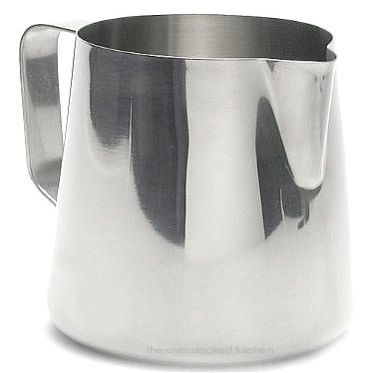 New 20 oz Espresso Coffee Milk Frothing Pitcher, Stainless Steel, 18/8 gauge