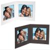 Collectors Gallery Black Cardboard Double Photo Folder 6x4 Frame w/Plain Border (Sold in 25s) - 4x6 view 1