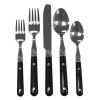 Ginkgo International Le Prix 20-Piece Stainless Steel Flatware Place Setting, Black, Service for 4 view 1