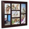 Malden International Designs Berkeley Beveled Edge Wood Collage Picture Frame, 7 Option, 7-4x6, Walnut view 2