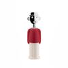 Alessi AAM23 R Alessandro M. - Design Corkscrew in Chrome-plated Zamak and Thermoplastic Resin, Red and White view 1