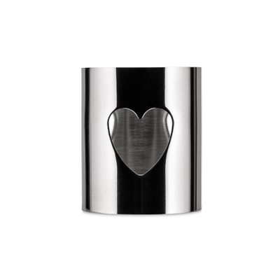 Alessi AKK10 H Girotondo - Open-Work Napkin Ring in 18/10 Stainless Steel, Heart.