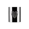 Alessi AKK10 H Girotondo - Open-Work Napkin Ring in 18/10 Stainless Steel, Heart. view 1