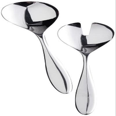 Alessi Mami 10-1/4-Inch by Salad Set, Mirror Polished, Silver