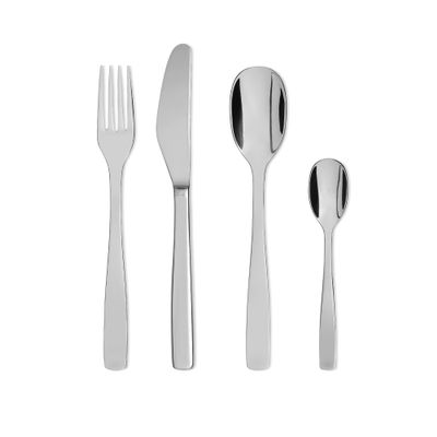 Alessi AJM22S24M KnifeForkSpoon - Design Cutlery Set, 18/10 Stainless Steel, Mirror Polished, 24 Pieces