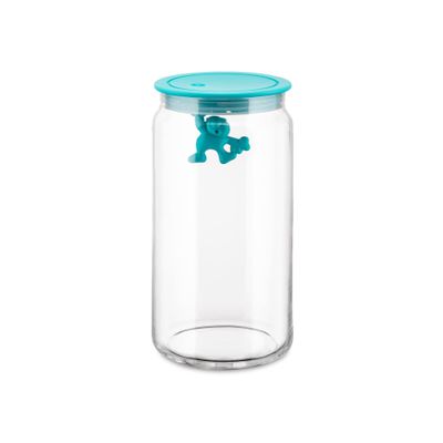 Alessi MDR06 AZ (Large) Gianni a Little Man Holding on Tight, Kitchen Box with Hermetic Lid