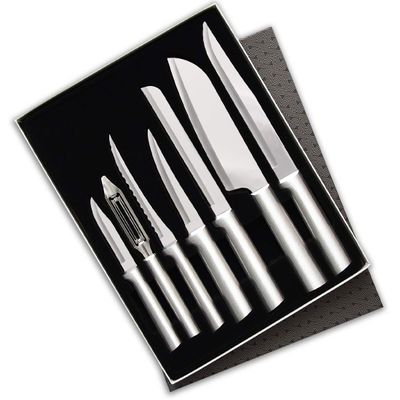 RADA Cutlery The Starter Gift Set (S38), 7-piece Knife Set, Stainless Steel Blades, Made in USA, Silver Handles