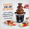Nostalgia 3 Tier Electric Chocolate Fondue Fountain Machine for Parties - Melts Cheese, Queso, Candy, and Liqueur - Dip Strawberries, Apple Wedges, Vegetables, and More - 24-Ounce - Black, Small view 4