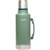 Stanley Heritage Classic Vacuum Bottle with Handle 2.0 qt | Wide Mouth with Leakproof Cup Lid | Keep Drinks Hot Cold for Travel | Insulated Stainless Steel Thermal Bottle | BPA-Free | Hammertone Green view 1