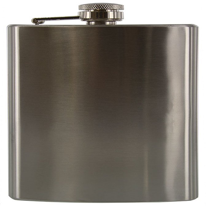 6 oz. Stainless Steel Hip Flask (Pkg. of 5)
