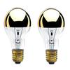 Bulbrite 60A19HG 60-Watt A19 Bulb, Half Gold, Medium Base - 2 Pack view 1