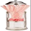 Tablecraft Coca-Cola Glass Straw Dispenser with Metal Lid, Small view 2