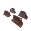 Stander Recliner Risers, Non-Slip Chair Lifters for Adults, Seniors, and Elderly, Low Profile Seat Raiser for Sitting and Standing Assistance, Compatible with Wooden Base Recliners, Set of 4, Brown view 1