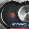 T-Fal Experience Nonstick Fry Pan 12.5 Inch, Induction, Oven Broiler Safe 400F, Non Stick Frying Pan, Skillet, Kitchen Egg Pan, Omelet Pan, Cookware, Pots and Pans, Home, Dishwasher Safe, Black view 3