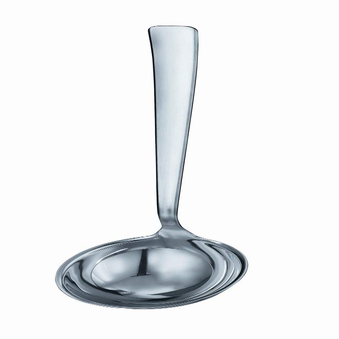 Rsle Stainless Steel Soup Ladle, Flat Handle, 3.7-Ounce