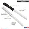 RADA Cutlery 6" Bread Knife (R136), Stainless Steel Serrated Blade, Made in USA, Silver Handle view 2