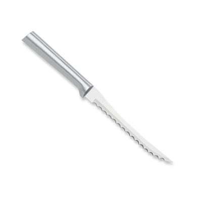 RADA Cutlery Tomato Slicer Knife (R126), 5" Stainless Steel Serrated Blade, Made in USA, Silver Handle