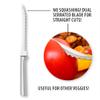RADA Cutlery Tomato Slicer Knife (R126), 5" Stainless Steel Serrated Blade, Made in USA, Silver Handle view 4