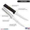 RADA Cutlery Super Parer Knife (R127), 4.38" Stainless Steel Blade, Made in USA, Silver Handle view 2