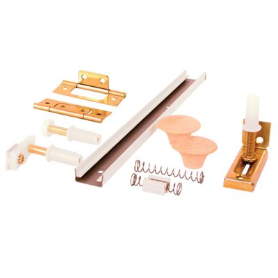 Prime-Line 161794 Bi-Fold Closet Track Kit, 36 In. Length, Steel Track, White (1 Kit)