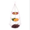 Fox Run 3-Tier Copper Kitchen Hanging Fruit Baskets, 32 Inches view 1