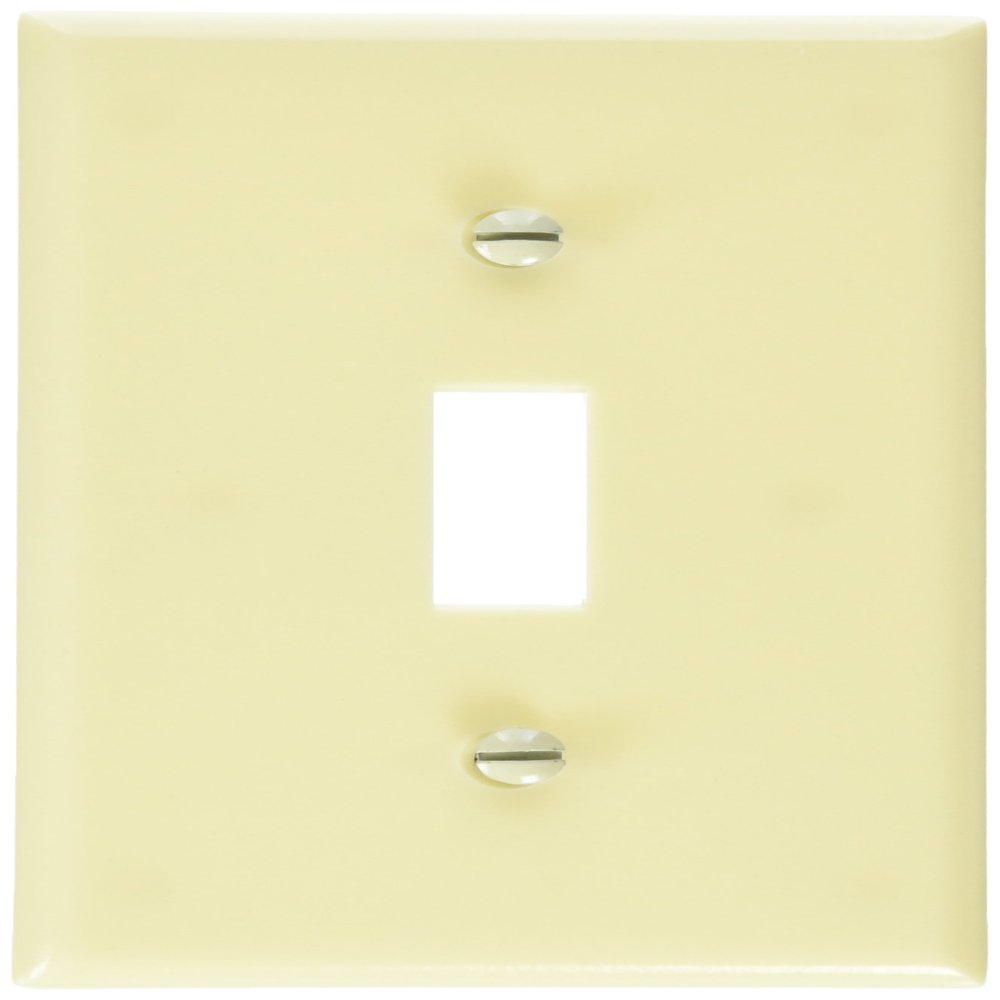 Leviton M01-86001-IMP 1 Gang Wallplates, Switch, Ivory, 10-Pack