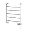 Warmrails Regent Towel Warmer - Wall Mounted Towel Warmer Rack for Drying Towels and Garments - 25.5-Inch Nickel Finish Frame with 5 Bars - Model HSRS view 1