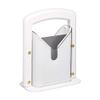 Hoan The Original Bagel Guillotine Slicer - 9.25-Inch Stainless Steel Blade Slicer - Safe and Efficient Easy Bagel Cutter for Muffins, Rolls, Buns with Precision Ground Serrated Blade (White) view 1
