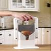 Hoan The Original Bagel Guillotine Slicer - 9.25-Inch Stainless Steel Blade Slicer - Safe and Efficient Easy Bagel Cutter for Muffins, Rolls, Buns with Precision Ground Serrated Blade (White) view 4