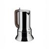 Alessi 9090/6 - Design Stovetop Espresso Coffee Maker, 18/10 Stainless Steel, Mirror Polished, 6 cups view 2