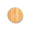 John Boos B Series Round Wooden Maple Cutting Board 12x12  1.5 Thick, 12-lb Non-Reversible Butcher Block with Wood Bun Feet & Edge-Grain view 1