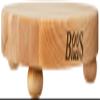 John Boos B Series Round Wooden Maple Cutting Board 12x12  1.5 Thick, 12-lb Non-Reversible Butcher Block with Wood Bun Feet & Edge-Grain view 4