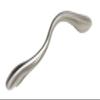 Cabinet Hardware 96Mm Squiggly Pull, Satin Nickel view 1