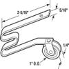 Prime-Line B 512 1 In. Steel Screen Door Tension Springs with Nylon Roller (2 Pack) view 2