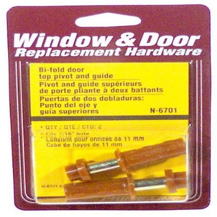 Prime-Line N 6701 Bi-Fold Door Pivot and Guide, Nylon (2 Pack)